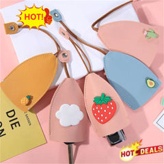 Unisex Leather Keychain Cover Car Key Sleeve Holder