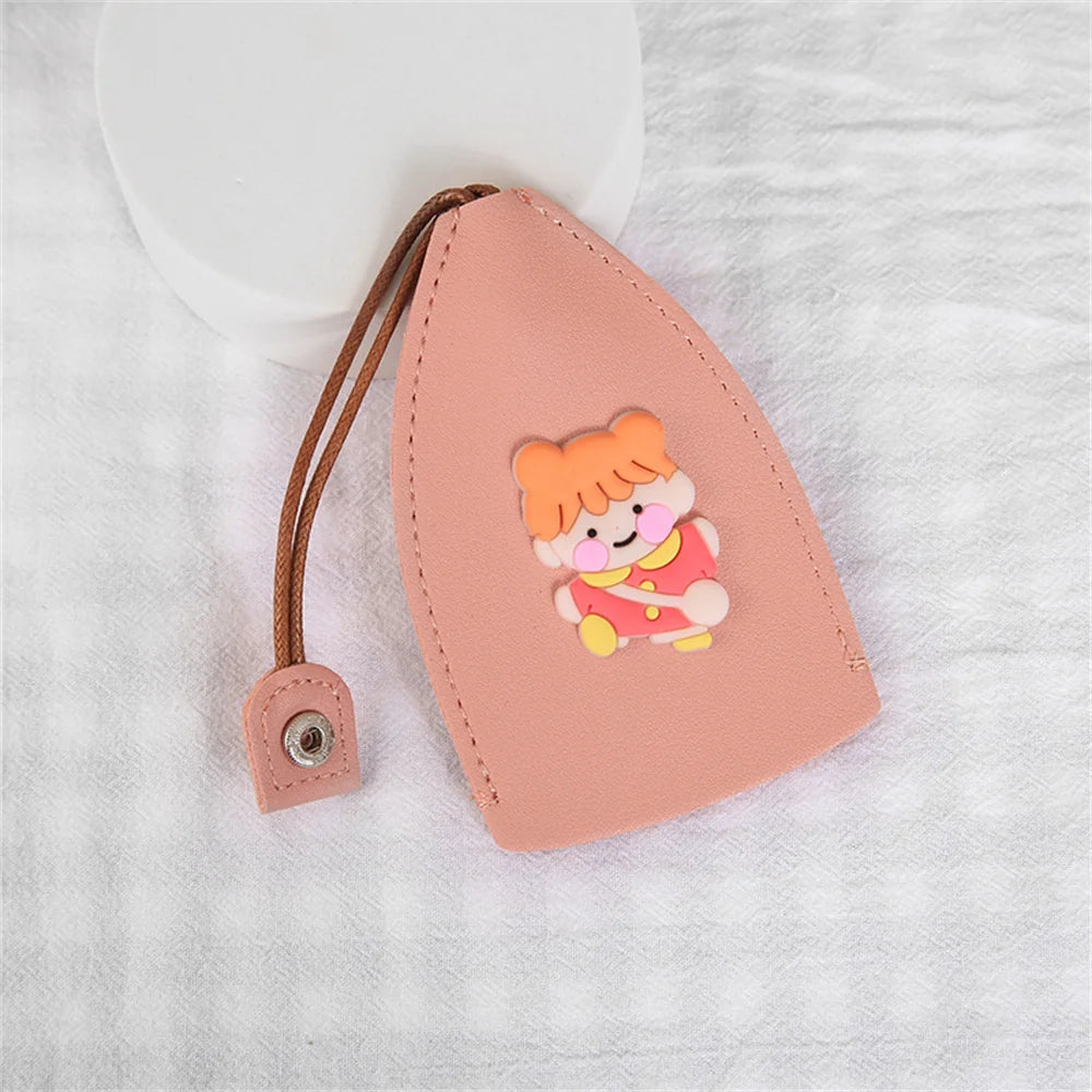 Unisex Leather Keychain Cover Car Key Sleeve Holder