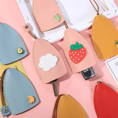 Unisex Leather Keychain Cover Car Key Sleeve Holder