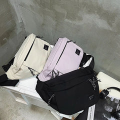 Unisex Nylon Waist Bag Hip Hop Belt Phone Pack