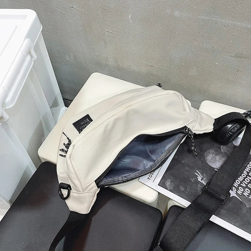 Unisex Nylon Waist Bag Hip Hop Belt Phone Pack