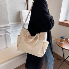 One Shoulder Crossbody Bag Double Canvas School Pack