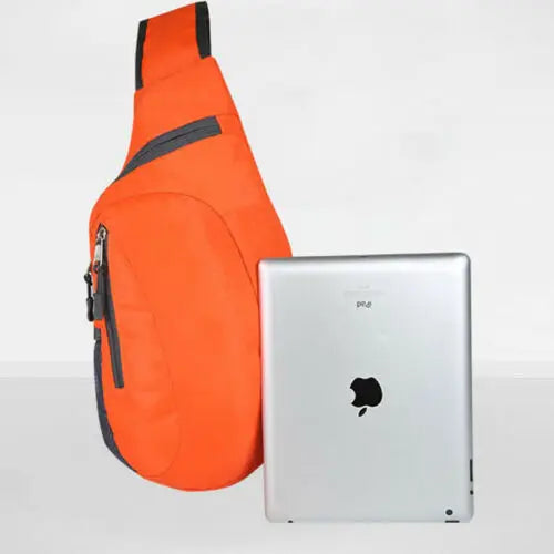 Solid Cross Body Sling Bag Shoulder Outdoor Sport Chest Waist Packs