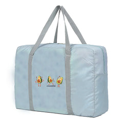 Unisex Travel Bags Organizers Large Capacity Weekend Bag Avocado Pattern