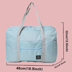 Weekend Bag Organizer Daisy Pattern Foldable Unisex Travel Large Capacity