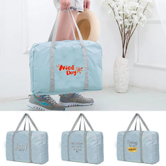 Food Pattern Storage Bag Travel Organizer Large Capacity Weekend Handbag