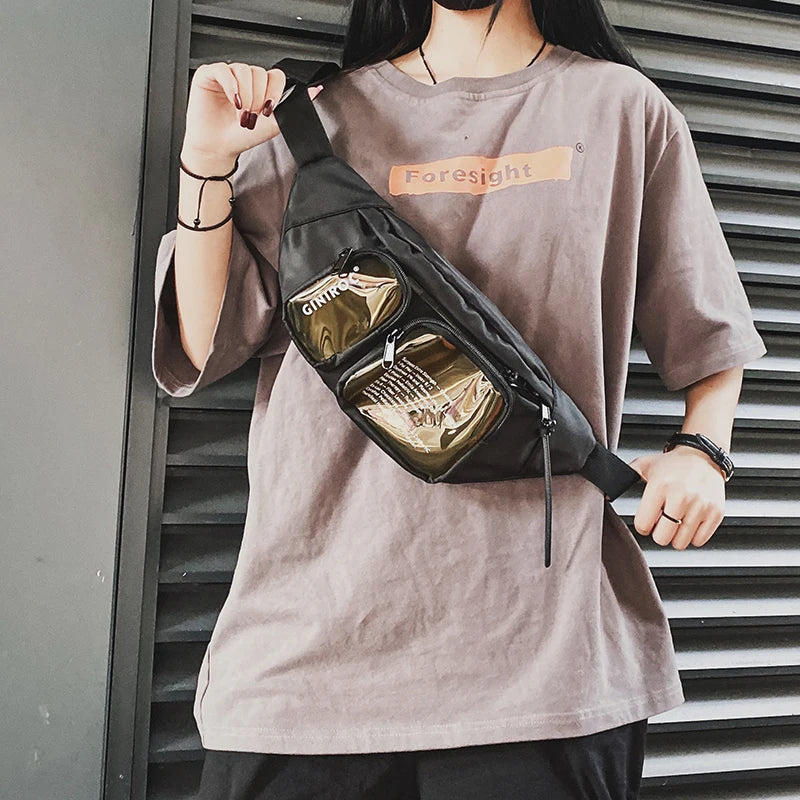Unisex Waist Bag Fanny Pack Multifunction Chest Bag