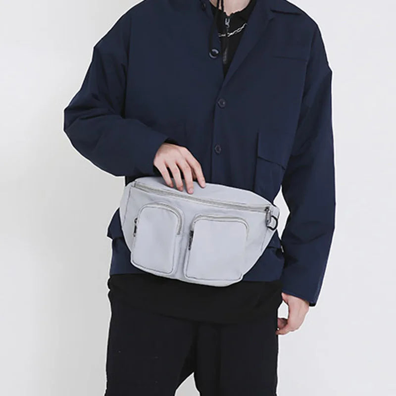 Unisex Waist Bag Fanny Pack Multi-pocket Casual Belt Bags