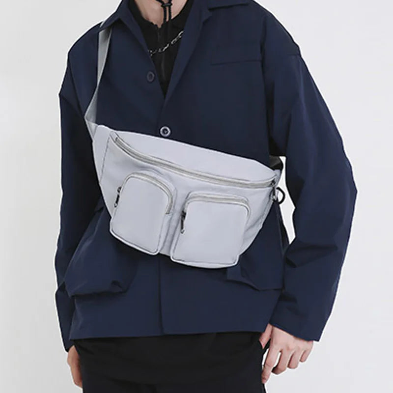Unisex Waist Bag Fanny Pack Multi-pocket Casual Belt Bags