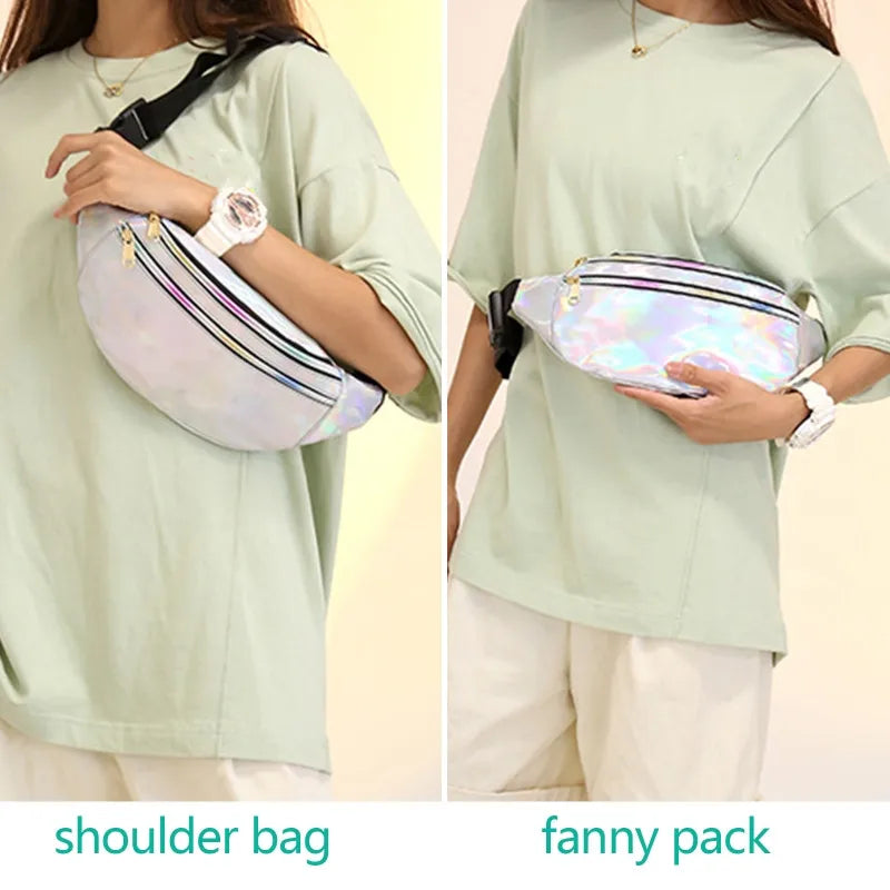 Waterproof Running Waist Fanny Pack Reflective Fitness Belt Bum Bag