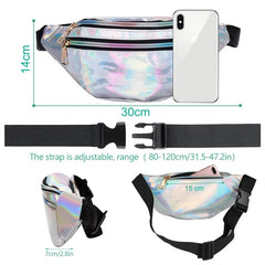 Waterproof Running Waist Fanny Pack Reflective Fitness Belt Bum Bag