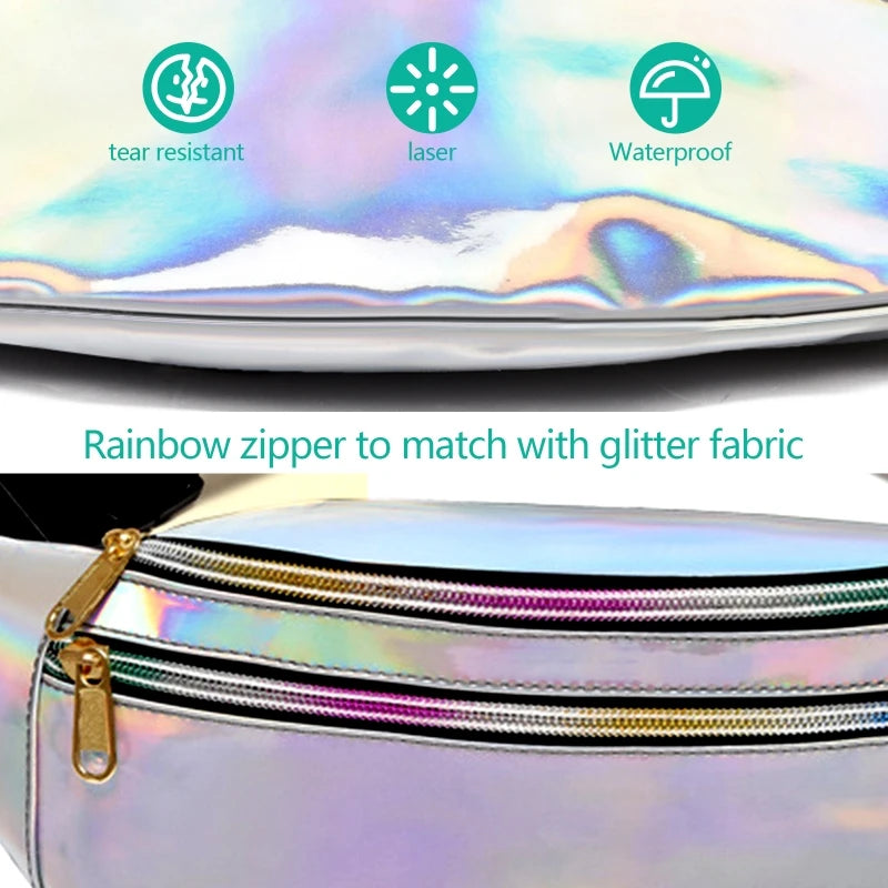Waterproof Running Waist Fanny Pack Reflective Fitness Belt Bum Bag