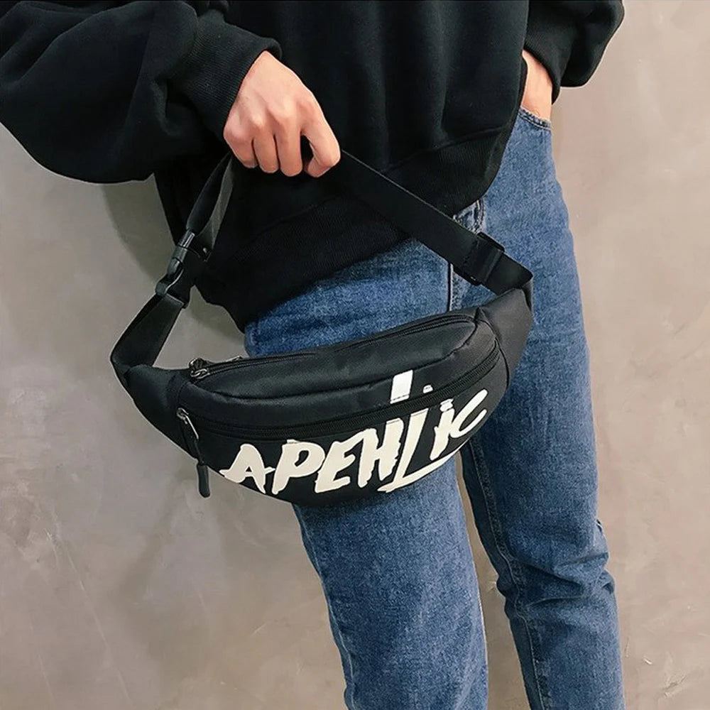 Unisex Waist Fanny Pack Belt Travel Bag Purse Chest Pouch Bullet Pack