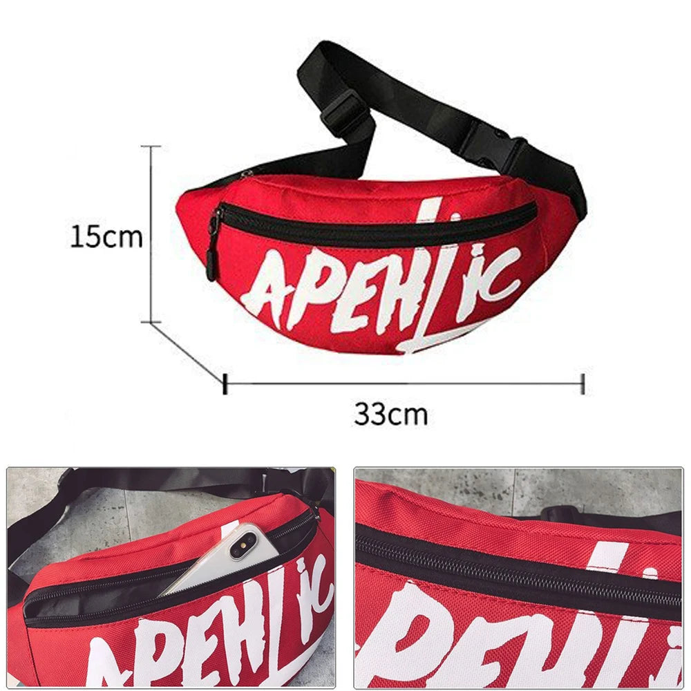 Unisex Waist Fanny Pack Belt Travel Bag Purse Chest Pouch Bullet Pack