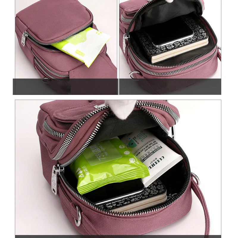 Unistybag 3-Layer Crossbody Bag Girl Small Handbag Shoulder Bag