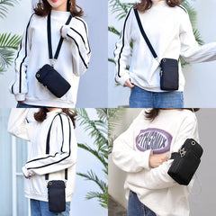 Universal Arm Pouch Shoulder Crossbody Bag Waterproof Mushroom Print