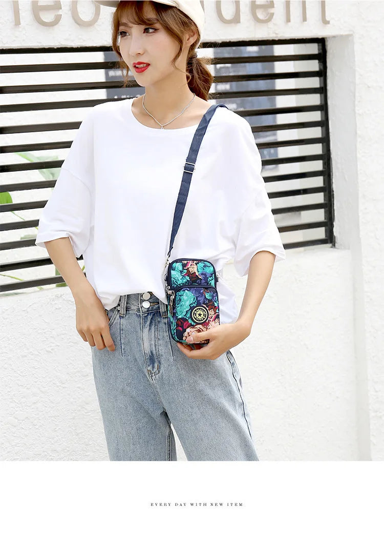 Universal Mobile Phone Bags Wallet Cases Arm Shoulder Crossbody Handbags