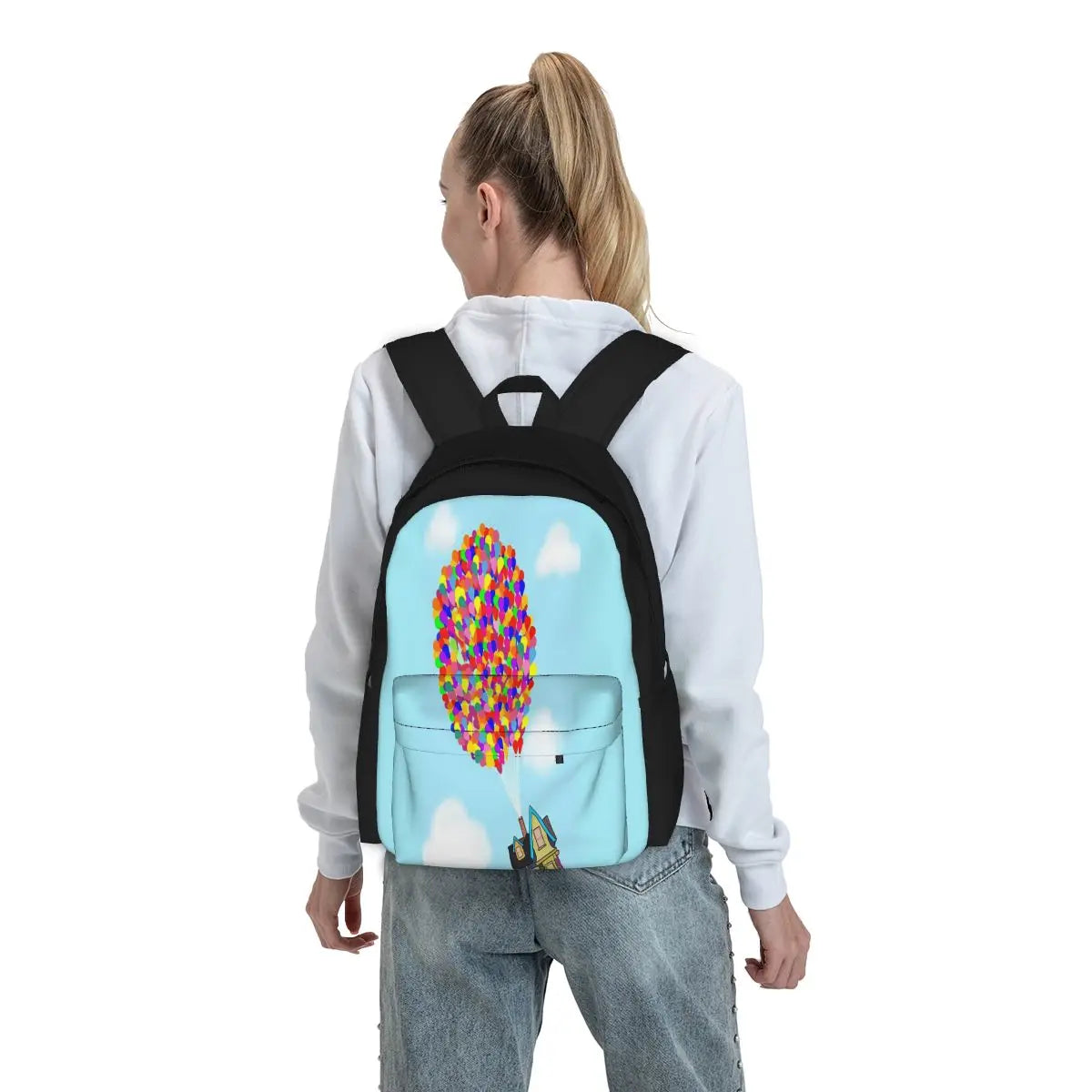 Harajuku Zipper Close Men's Waterproof Backpack