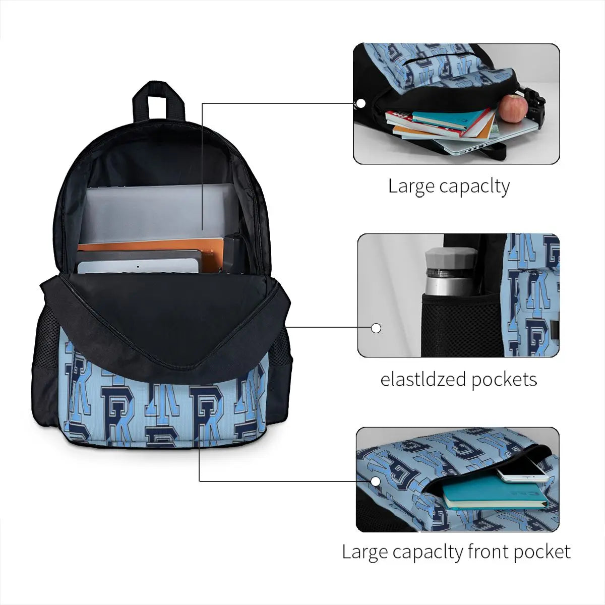Uri Rams Backpacks Men's Backpacks Women's Bags Retro Backpack