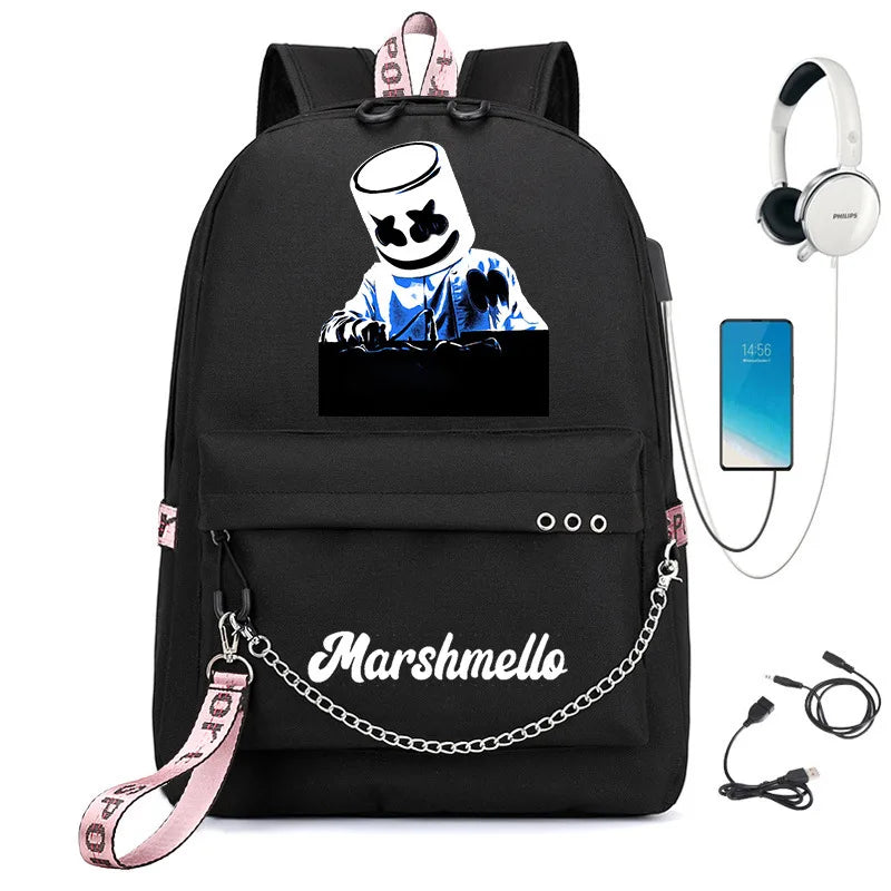 USB Charging Backpack for Girls Boys Laptop Travel School Bag