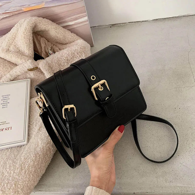French Vintage Texture Shoulder Bag Classic Joker Lady Bag