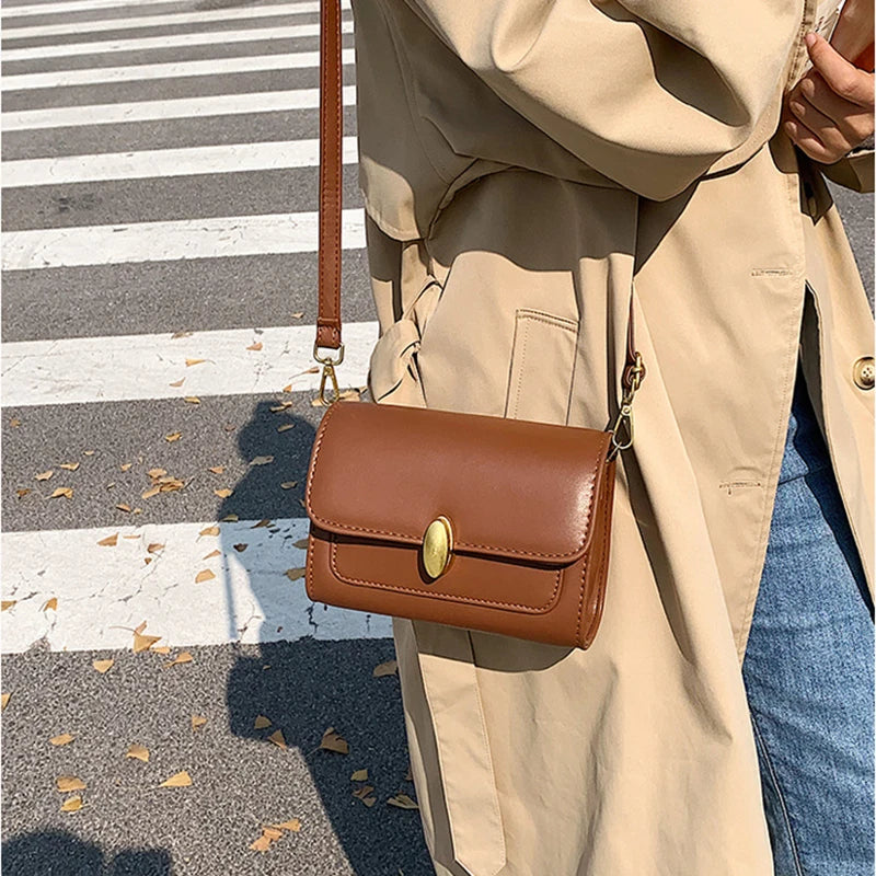 Women's PU Leather Crossbody Bag with Handle