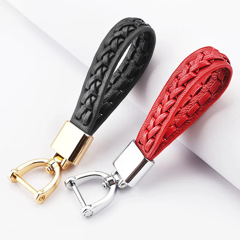VM KISS Unisex High Sheepskin Keychains Wallets Car Key Ring Holder