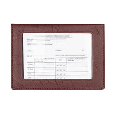 Vaccination Certificate Leather Storage Bag