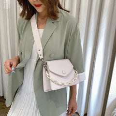 Summer Shoulder Crossbody Bag Ladies Handbags Solid PU Leather