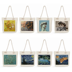 Van Gogh Oil Painting Tote Bag High Capacity Women Shopping Bag