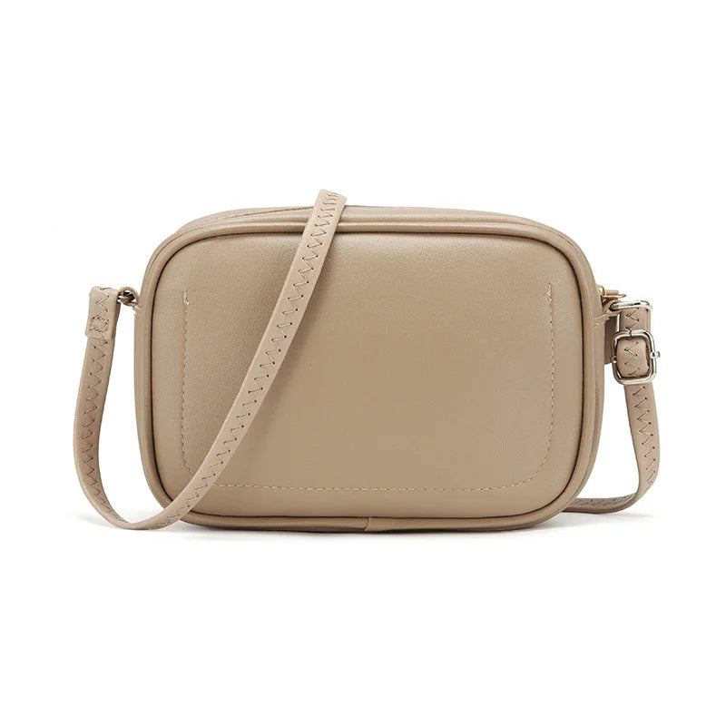 Vegan Leather Crossbody Sling Bag Women Minimalist Ladies Messenger Bags