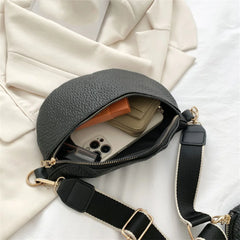 Vegan PU Leather Fanny Pack for Women Crossbody Waist Bag