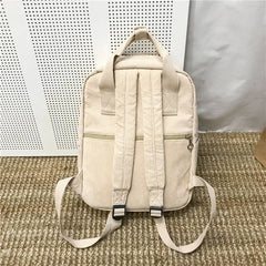 Velvet Backpack Women College School Bags Girls Schoolbags
