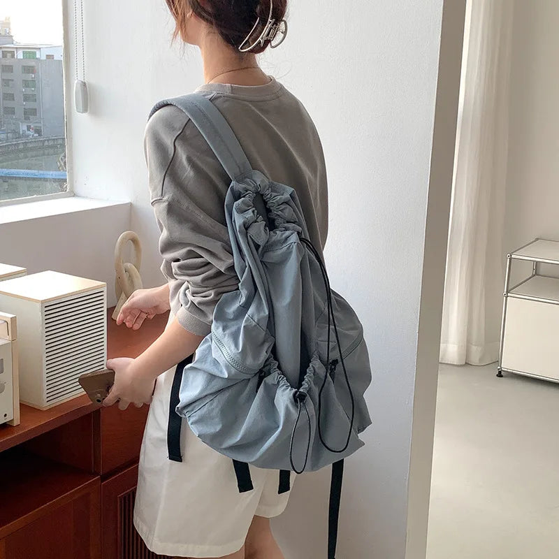 Lightweight Nylon College Backpack Laptop Bag