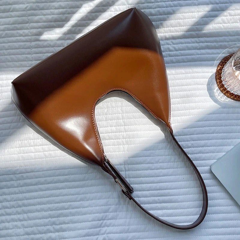 Women's PU Leather Shopping Bag Casual Shoulder Pouch