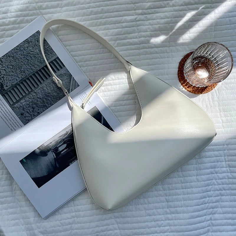 Women's PU Leather Shopping Bag Casual Shoulder Pouch