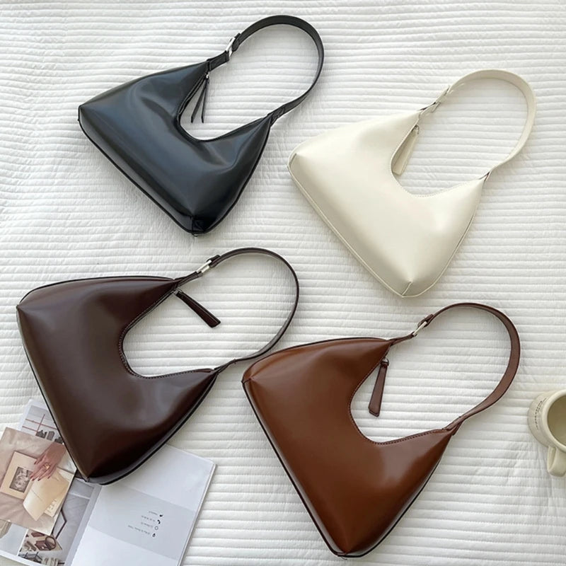 Women's PU Leather Shopping Bag Casual Shoulder Pouch