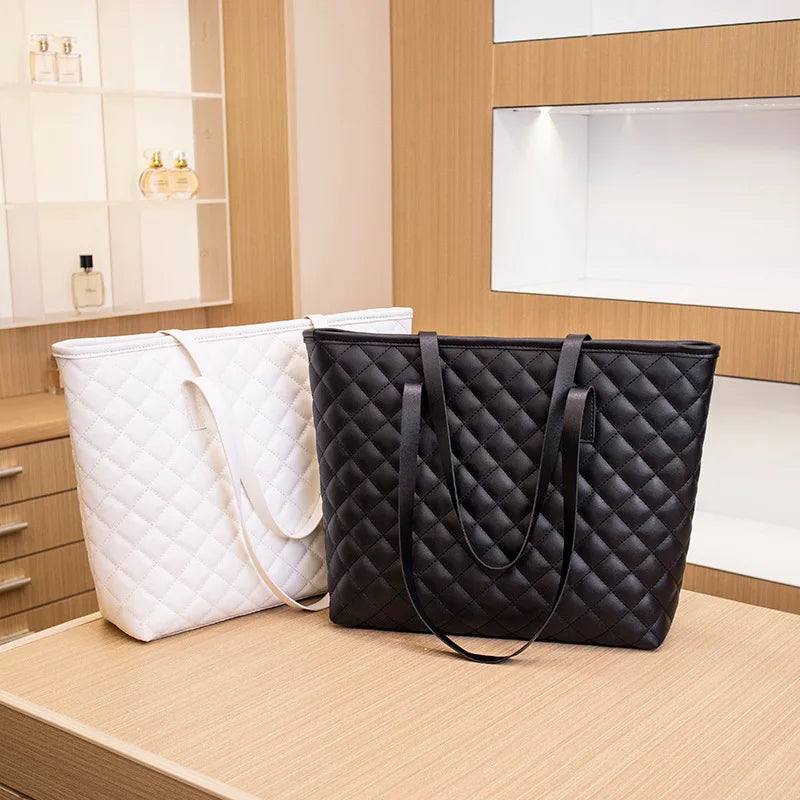 Women Shoulder Bag PU Leather Tote Large Capacity Handbag