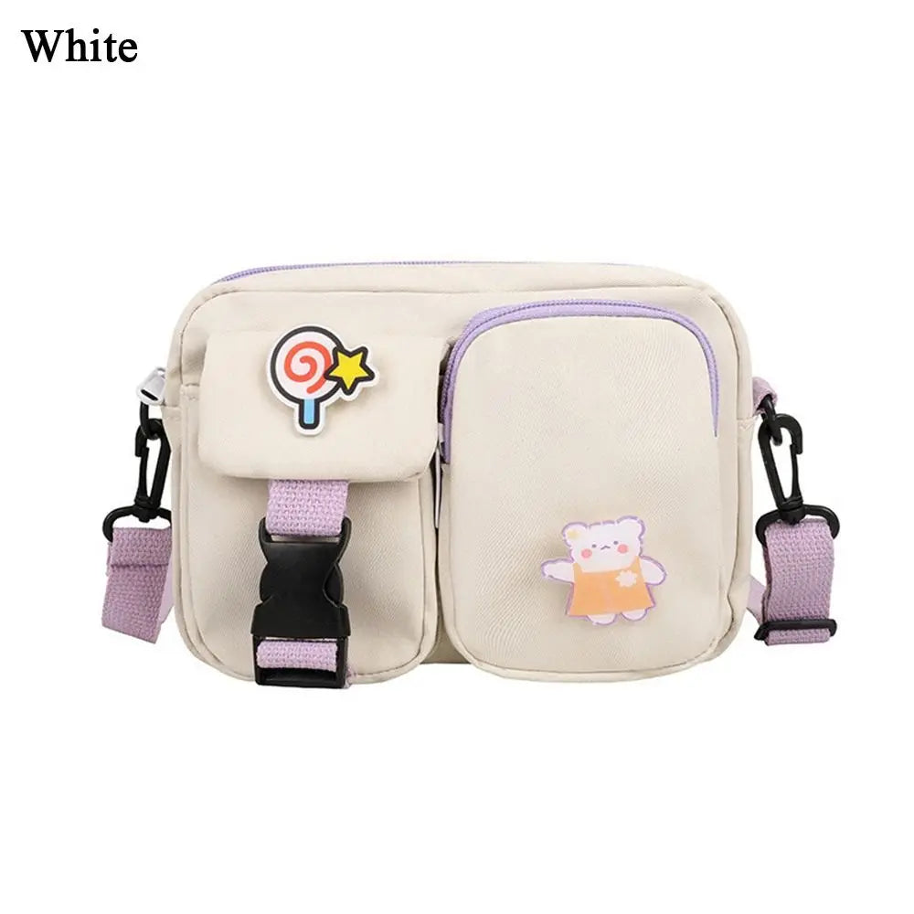 Women Canvas Crossbody Bags Small Shoulder Messenger Bag Students Flap Handbags