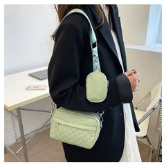 Versatile Women Shoulder Bag PU Leather Inclined Handbags