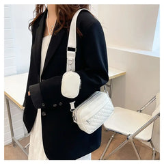 Versatile Women Shoulder Bag PU Leather Inclined Handbags