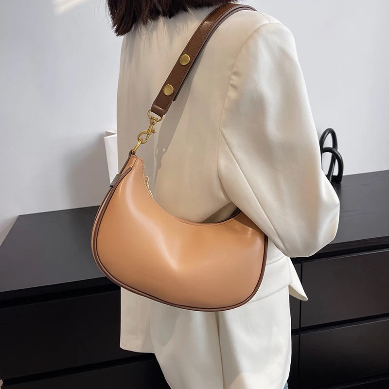 PU Leather Shoulder Messenger Bag Women Causal Handbags And Purse