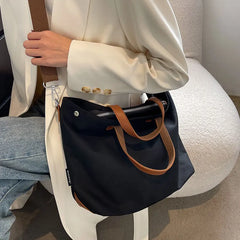 Canvas Shoulder Bag Large Capacity Shopping Bag Winter Messenger Bag