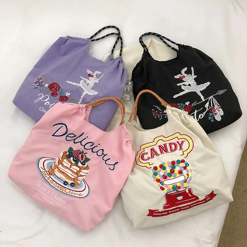 Women Handbag Gymnast Ballet Dancer Totes High-Quality Shopping Bag