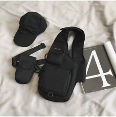 Hip Hop Chest Rig Bag Functional Tactical Harness Chest Bags
