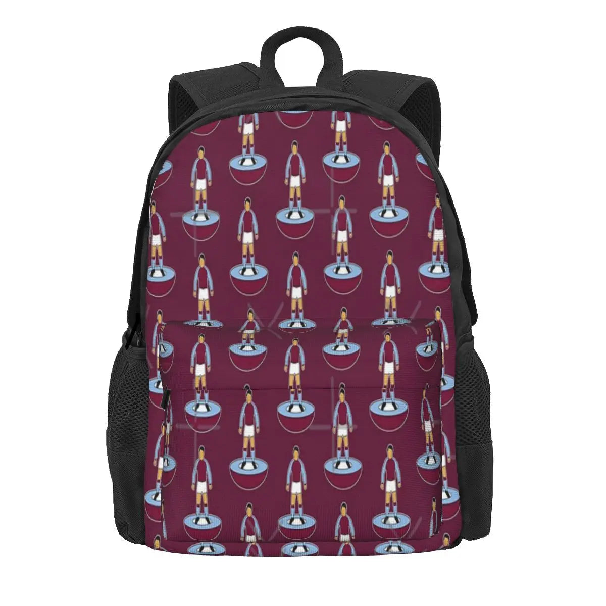 Villa Table Footballer Backpacks Unisex Zipper Backpacks