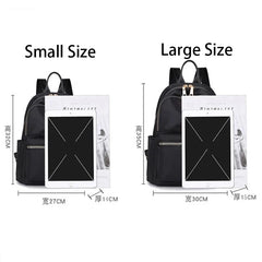 Vintage Waterproof Oxford Backpack Women Lightweight Large Capacity Casual