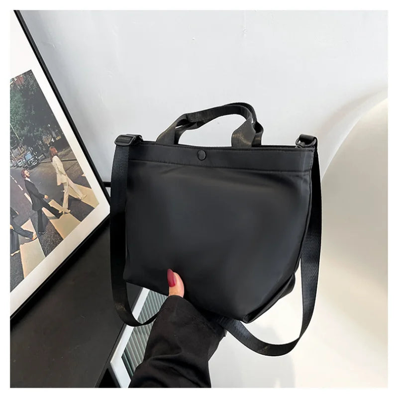 Vintage Large Capacity Handbag Women's Nylon Cloth Shoulder Bag