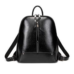 Vintage PU Leather Backpack Women Crossbody Bag
