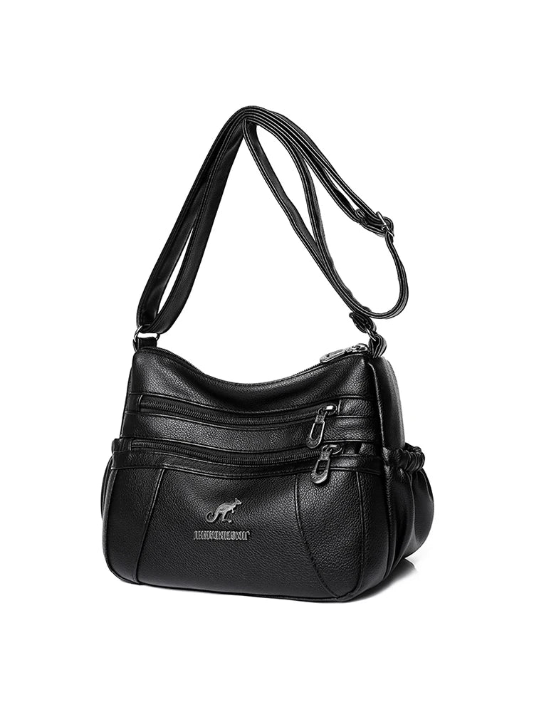Vintage PU Leather Shoulder Bags Women